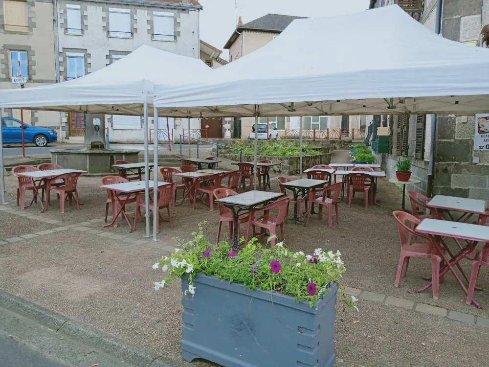 Terrasse couverte restaurant